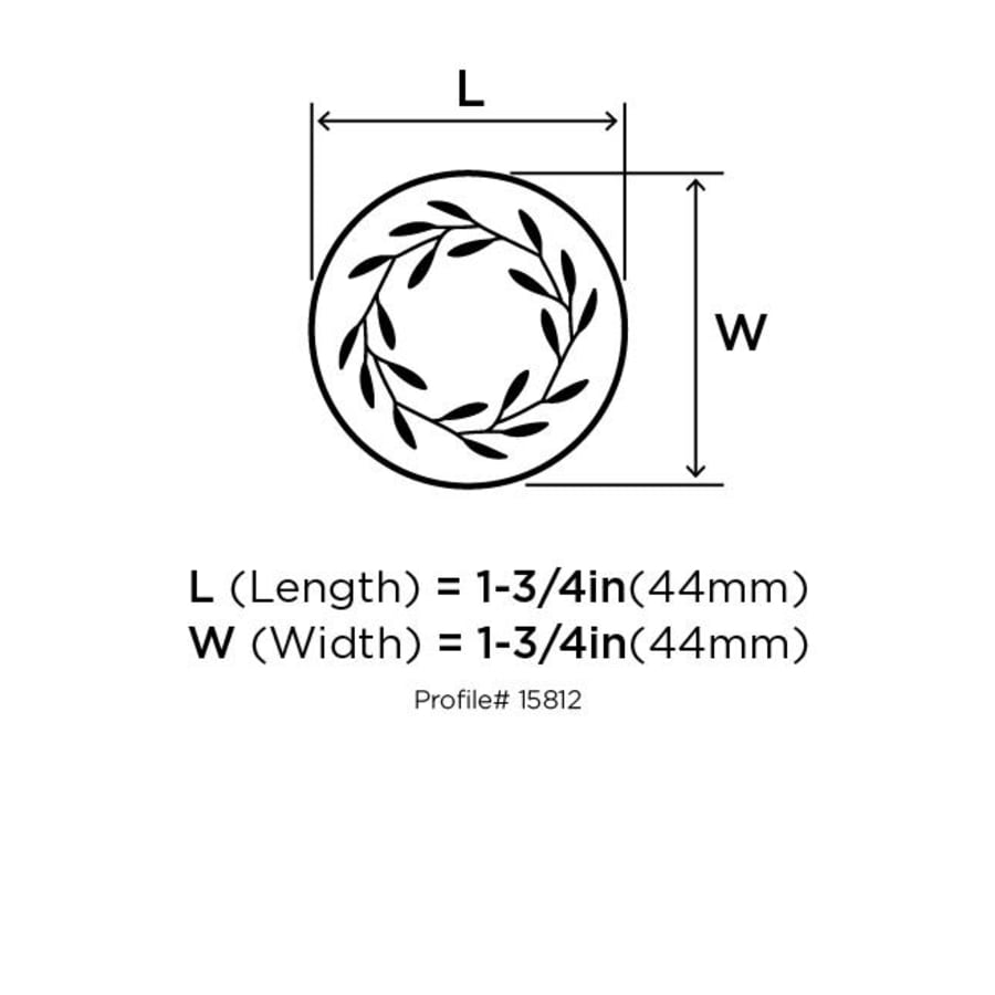 Amerock-BP1581-2-Dimensions of Top View