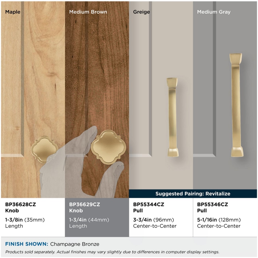Amerock BP36629BBR Grace Revitalize 1-3/4 Inch Square