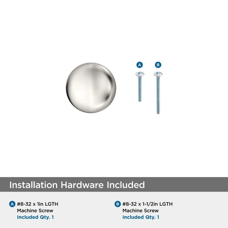Amerock BP53005AS Edona 1-1/4 Inch Mushroom Cabinet Knob Amerock BP53005AS Edona 1-1/4 Inch Mushroom Cabinet Knob