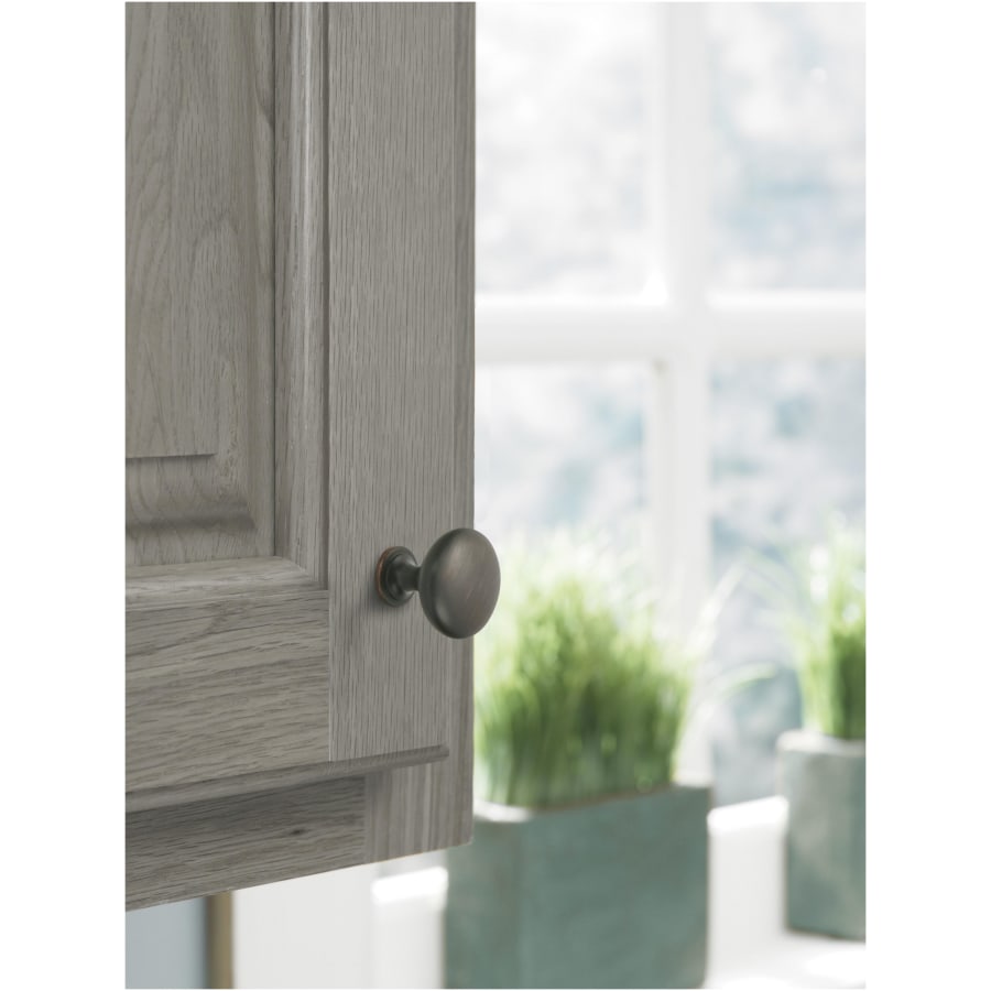 Amerock BP53005AS Edona 1-1/4 Inch Mushroom Cabinet Knob Amerock BP53005AS Edona 1-1/4 Inch Mushroom Cabinet Knob