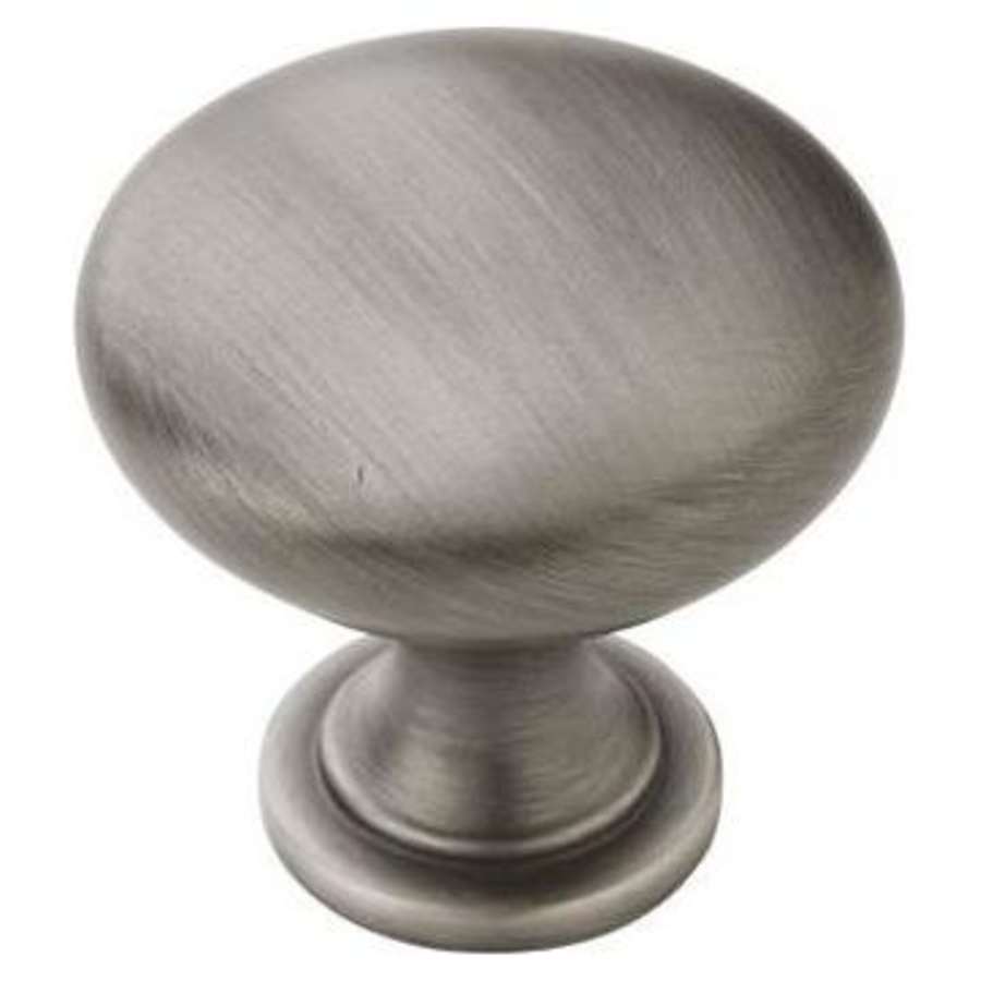 Amerock Edona 1-1/4 Inch Mushroom Cabinet Knob Antique Silver