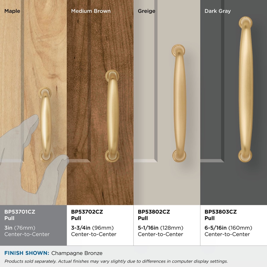 Amerock BP53701BBZ Kane 3 Inch Center to Center Handle