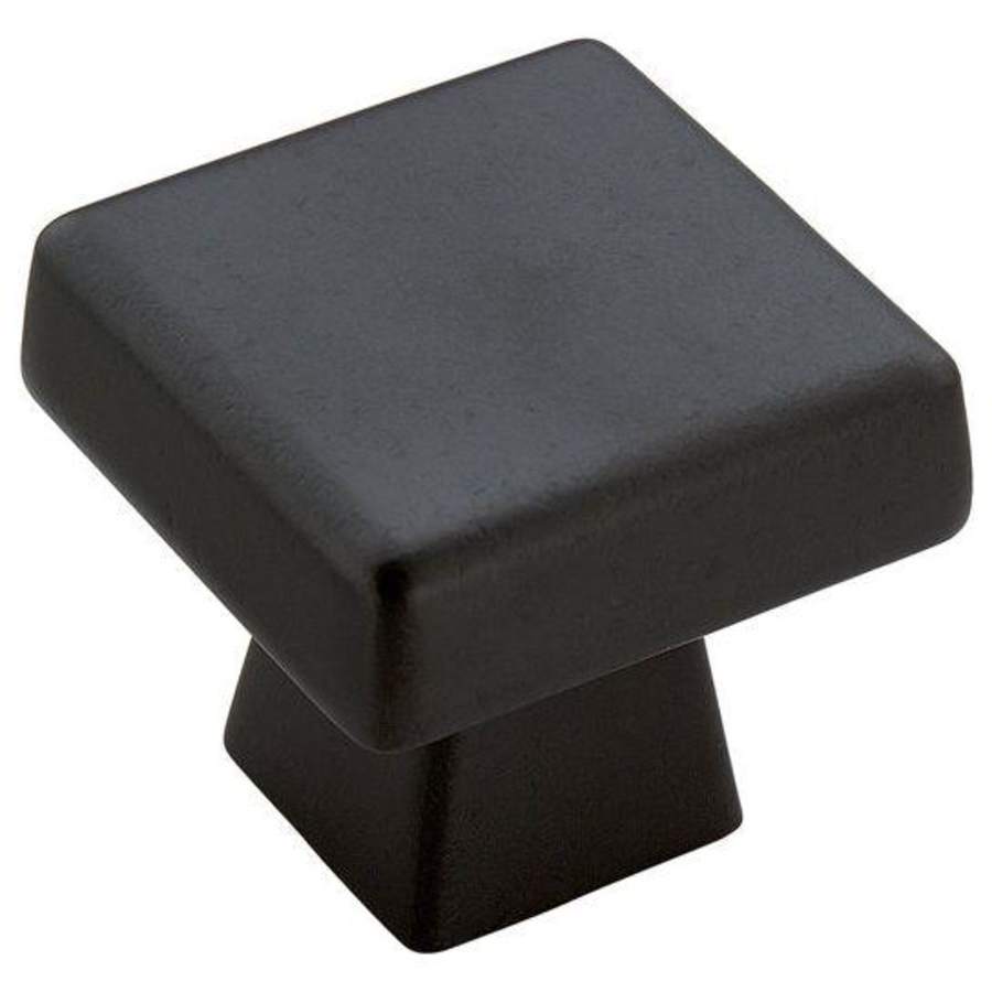 Amerock Blackrock 1-1/2 Inch Square Cabinet Knob Black Bronze
