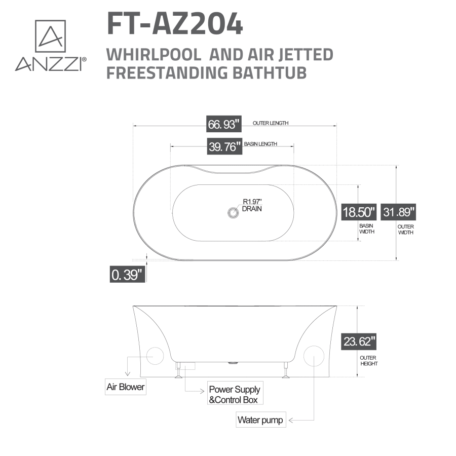 A-YAN Anzzi FT-AZ204 Julia 67