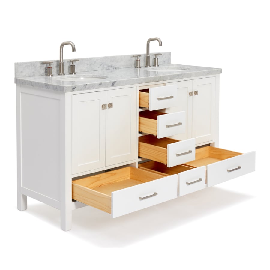 ARIEL Cambridge 60 Inch Double Basin Vanity Set - Thumbnail 4