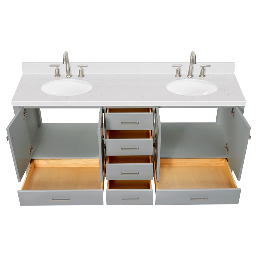 ARIEL Cambridge 60 Inch Double Basin Vanity Set