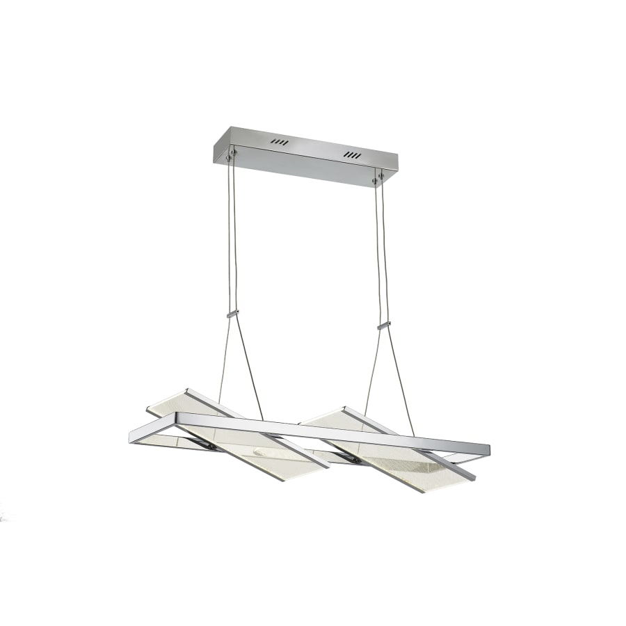 Artcraft Lighting Palo Alto 30" Wide LED Linear Chandelier Chrome