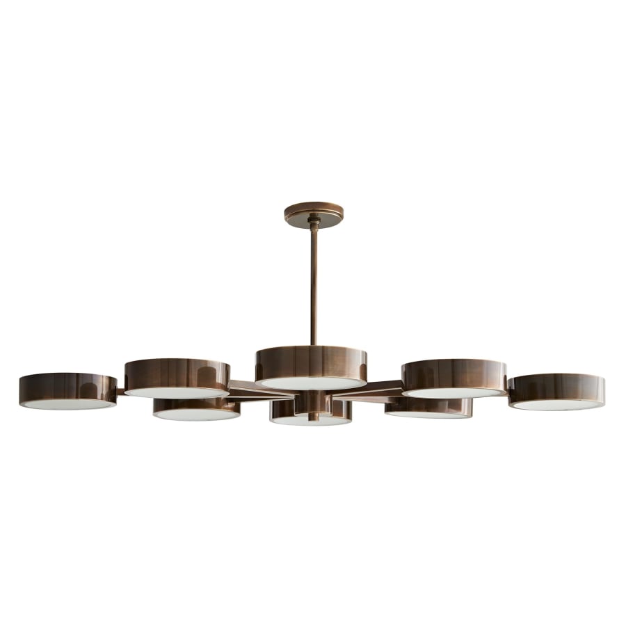 Arteriors Linus Starburst 8 Light 52" Wide Chandelier Heritage Brass