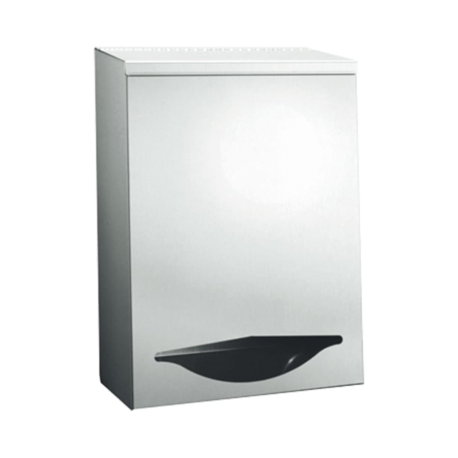 ASI Large Surface Mounted Bulk Disposables Dispenser Satin Stainless Steel