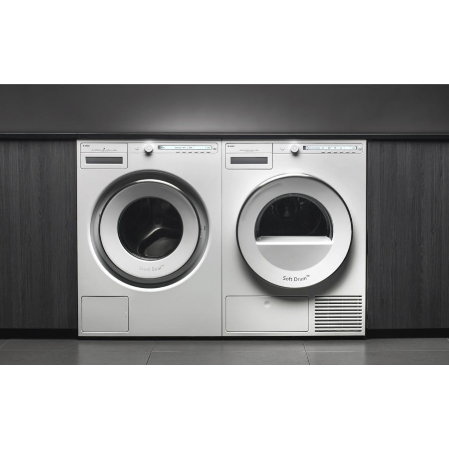 Asko W2084 T208V Stacked Washer Dryer Set with Front Load Washer and Electric Dryer from The Classic Series