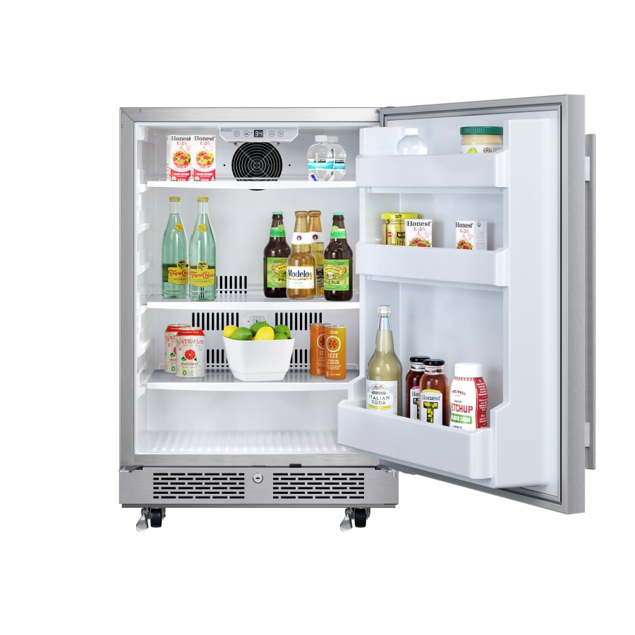 Avallon AFR242SSODRH 24 Wide 5.66 Cu. ft. Built in Compact Outdoor Refrigerator