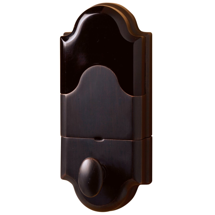 Interior Side of Baldwin Boulder Electronic Deadbolt in Venetian Bronze
