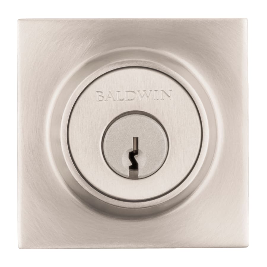 Baldwin Keyed Entry Deadbolt - Venetian Bronze Square Design