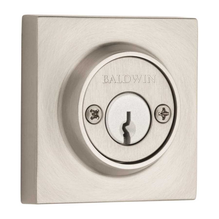 Baldwin Keyed Entry Deadbolt - Venetian Bronze Square Design