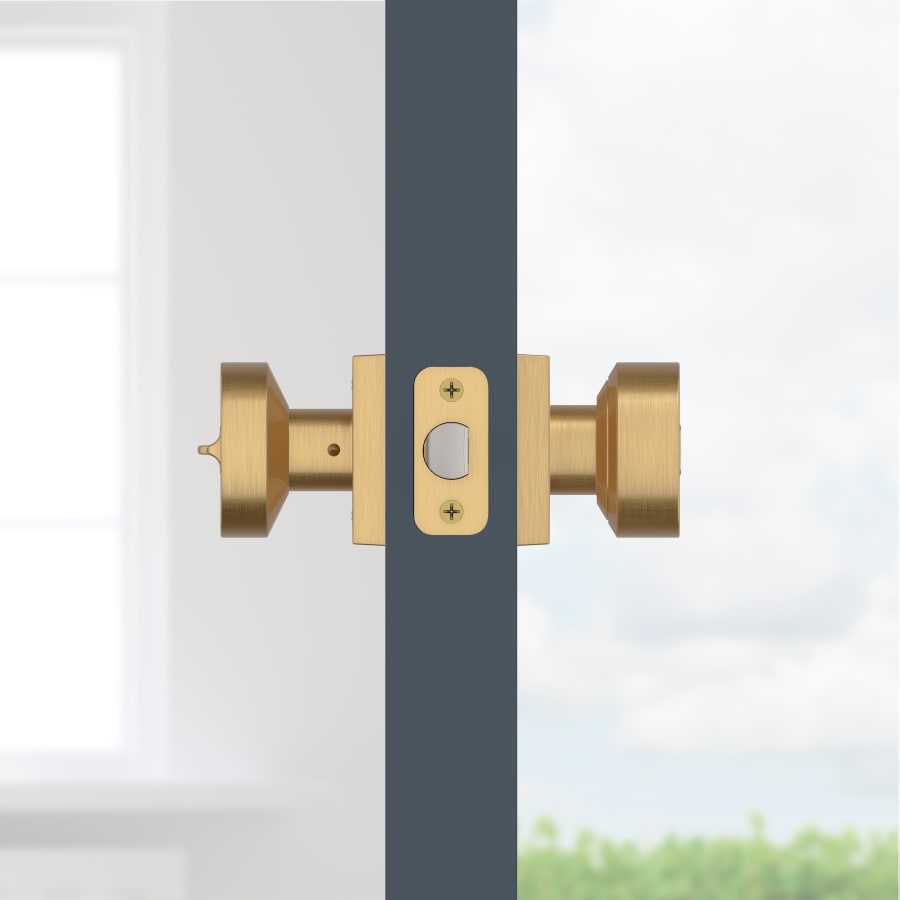 Baldwin ENCONCSR055 Contemporary Single Cylinder Keyed Entry Door Knob with  Square Rose | Ferguson Home, image size:900x900