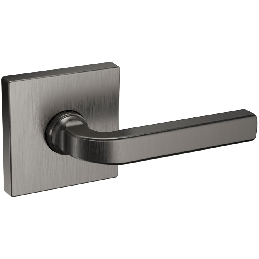 Baldwin 5190 Passage Door Lever Set with R017 Rose from the Estate Collection Lifetime Graphite Nickel