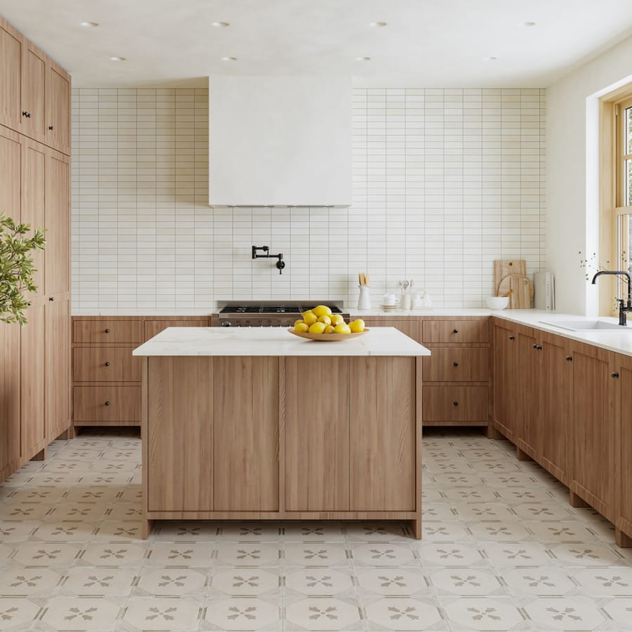 Bedrosians Palazzo Antique Cotto Villa 12-in x 12-in Honed Porcelain Patterned Floor and Wall Tile (9.79-sq. ft/ Carton)