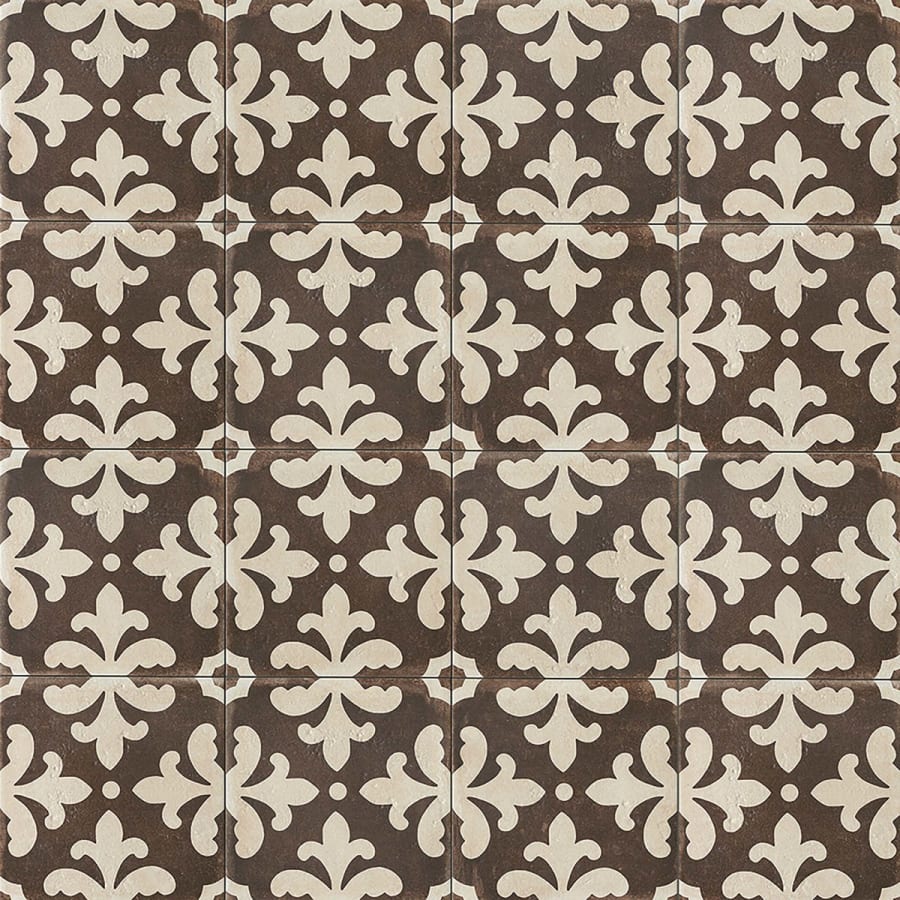 Bedrosians Palazzo Antique Cotto Villa 12-in x 12-in Honed Porcelain Patterned Floor and Wall Tile (9.79-sq. ft/ Carton)