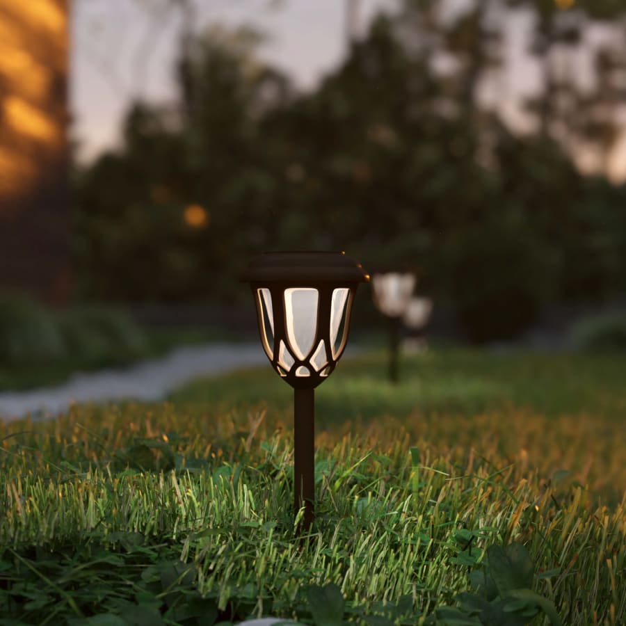 Tulip shaped solar garden lights cheap