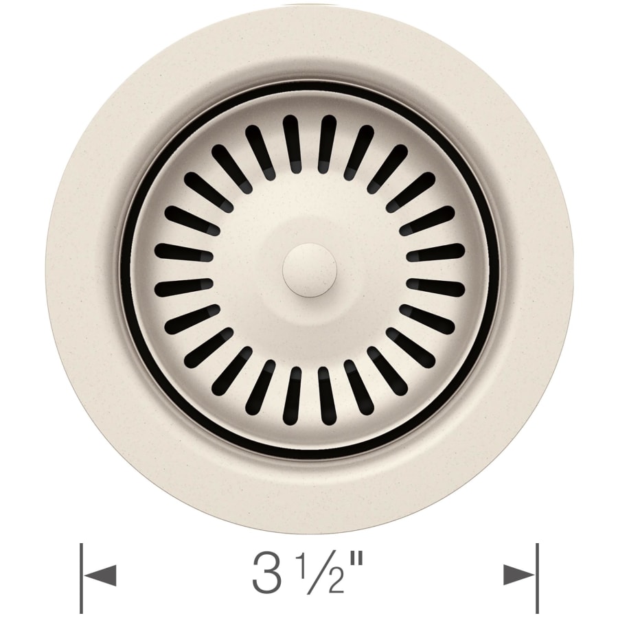 ki-ko BLANCO 240319 Color-Coordinated Metal Basket Strainer, White