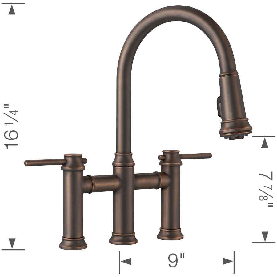 Blanco 443024 Empressa 1.5 GPM Widespread Bridge Pull Down | Build.com