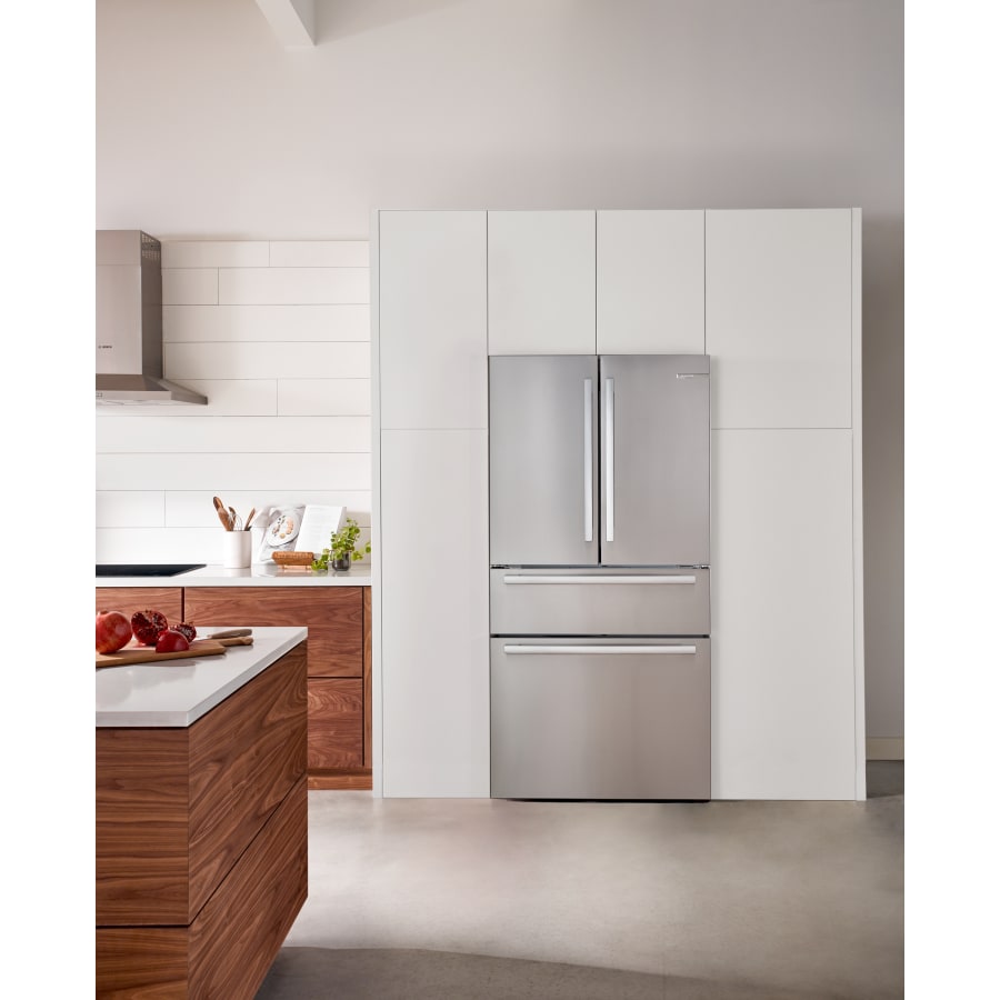 Bosch B36CL80SNS 800 Series French Door Bottom Mount Refrigerator 36 Stainless Steel with anti fingerprint