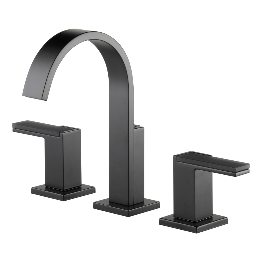 Brizo-65380LF-LHP-Faucet in Matte Black with Lever Handles