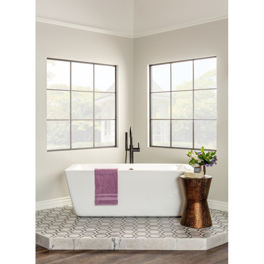 Brizo T70175-BN Odin Floor Mounted Tub Filler with Integrated