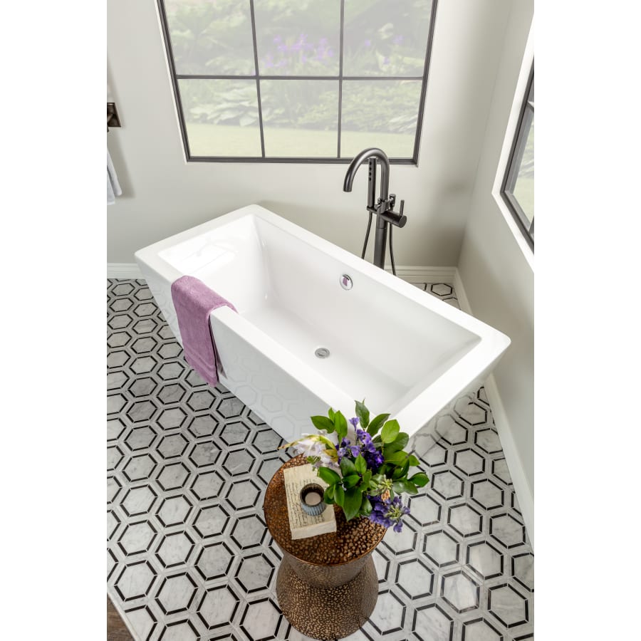 Brizo T70175-BN Odin Floor Mounted Tub Filler with Integrated