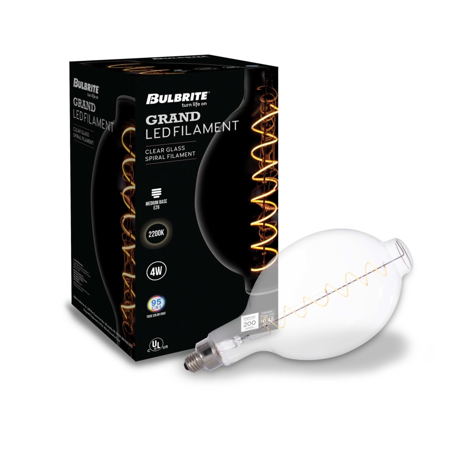 Bulbrite 776314 Single 4 Watt Vintage Edison Dimmable BT56