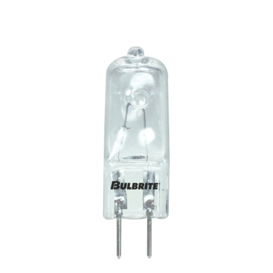 Bulbrite Pack of (10) 35 Watt Dimmable T4 G6.35 Halogen Bulbs - 650 Lumens and 2900K Clear