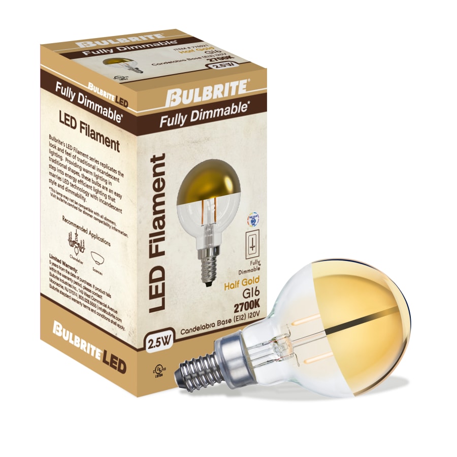 Bulbrite G19 LED Candelabra Bulb - Thumbnail 3