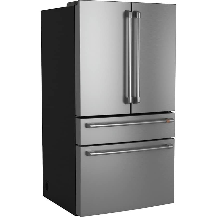 Cafe 36 Inch Wide 23.2 Cu. Ft. Energy Star Certified French Door Refrigerator with Advanced Water Filtration Stainless Steel