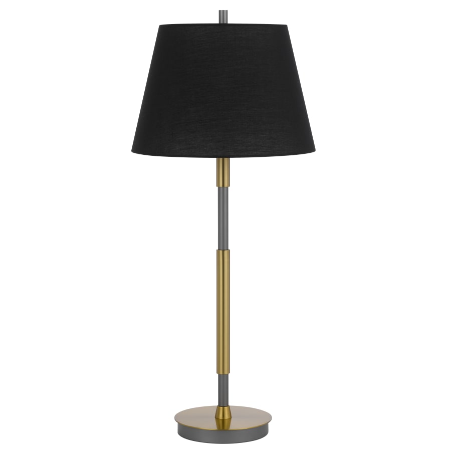 Cal Lighting Ciudad 30" Tall Buffet Table Lamp Antique Brass / Silver Gray