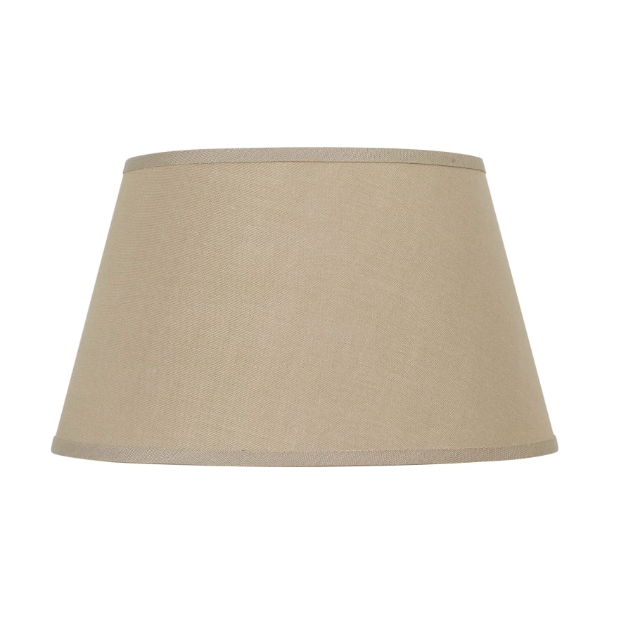 Cal Lighting 17" Wide Tapered Hardback Lamp Shade Khaki