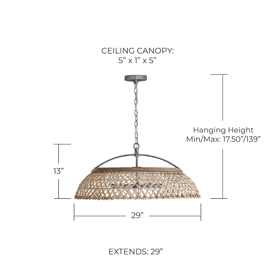 Capital Lighting 340862GK 6 Light 29