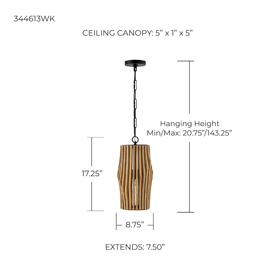 Capital Lighting 344613WK Archer 9
