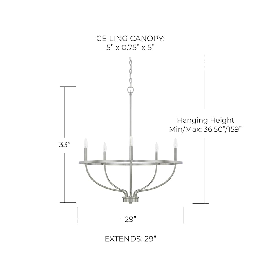 miy♪ Capital Lighting 428551AD Greyson 5 Light 29