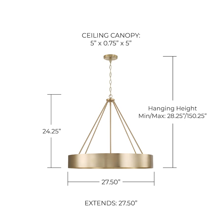 Capital Lighting 453041MA Weller 4 Light 28