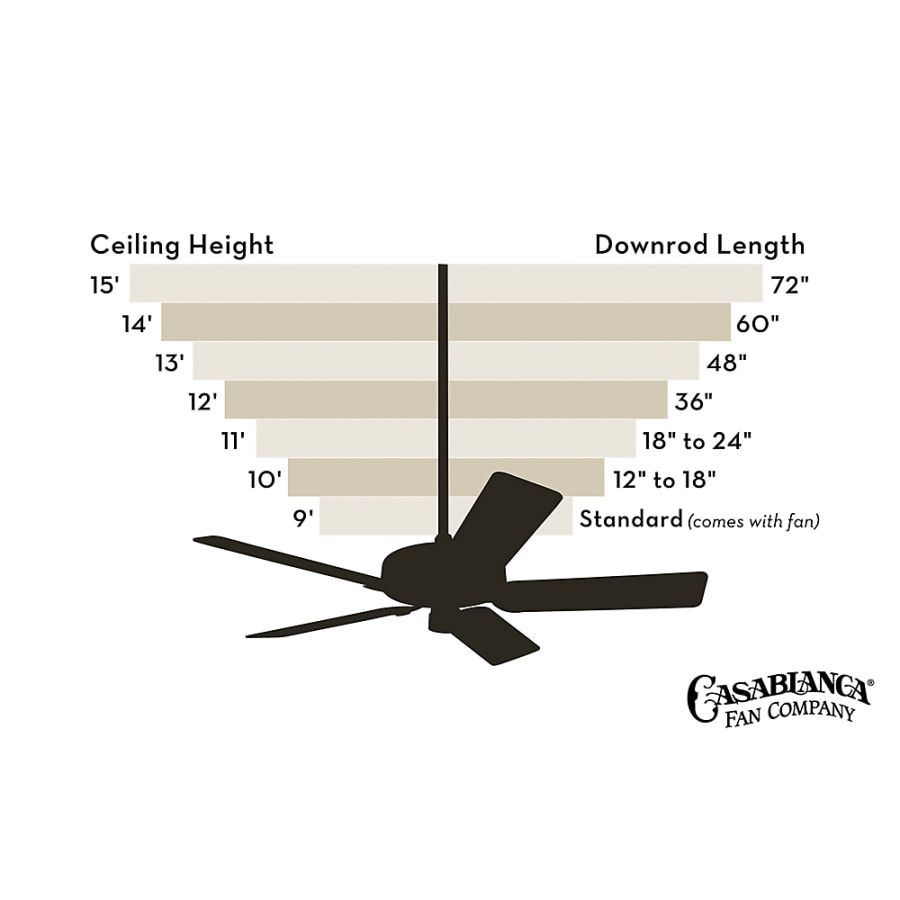 Casablanca-PL-24-Downrod size chart