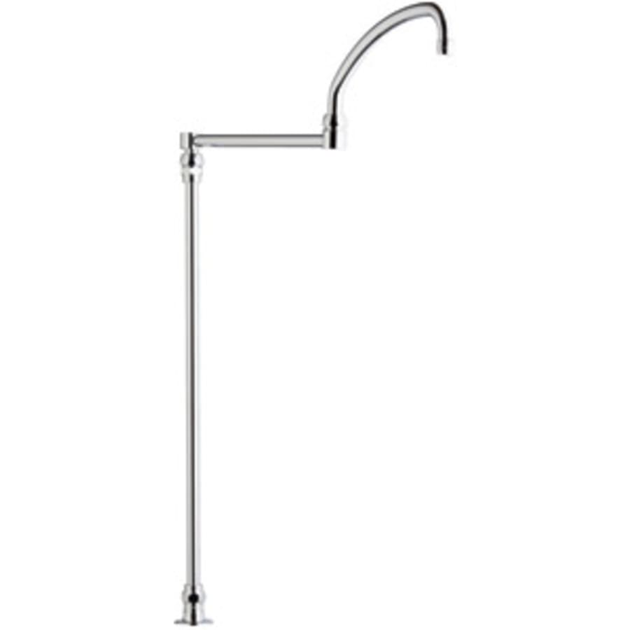 Chicago Faucets 21" Double Jointed Pot Filler Swing Spout with 23" Riser Chrome