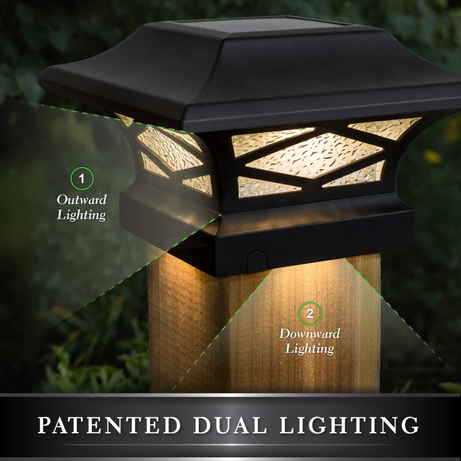 Classy caps kingsbridge dual lighted solar post cap slk807 new arrivals