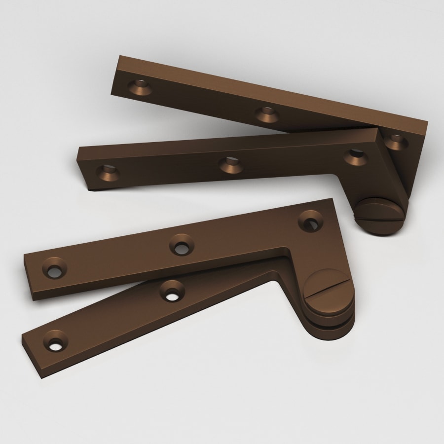 Colonial Bronze 5 Solid Brass 4-3/8" Wide Door Hinge - Pair Matte Oil Rubbed Bronze