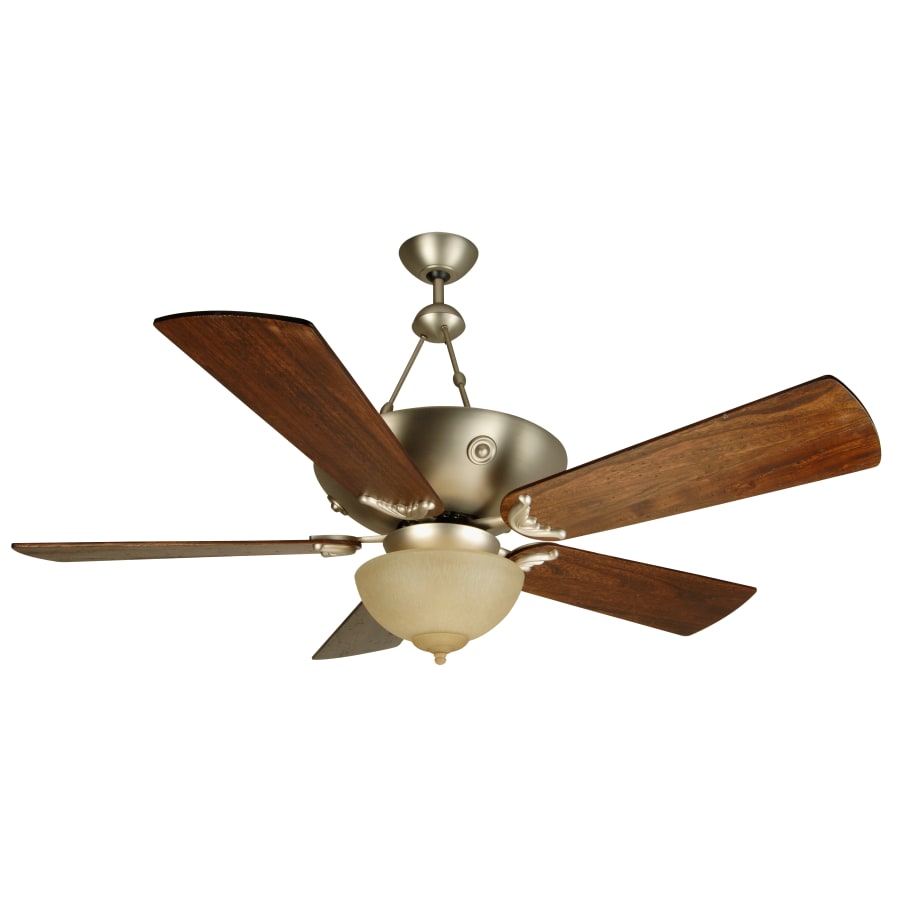 Brushed Nickel with B554PD-WAL Premier Walnut Blades and LK715 Light Kit