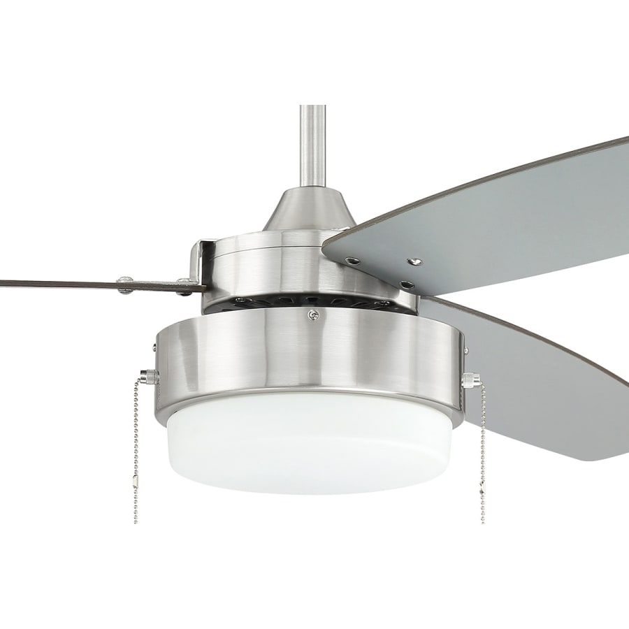 Brushed Polished Nickel with Brushed Nickel Blades