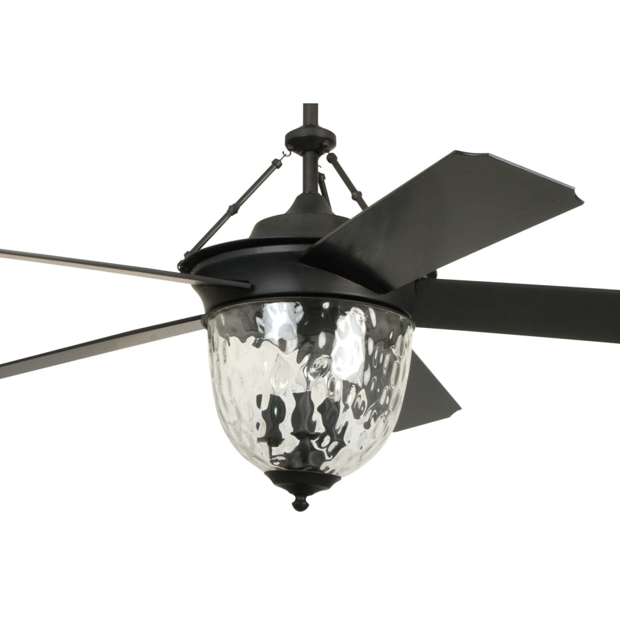 Craftmade Cavalier 52-in Aged Bronze Brushed Incandescent Indoor/Outdoor Ceiling Fan with Remote (5-Blade)