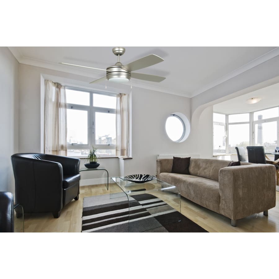 Brushed Nickel in Living Room 1