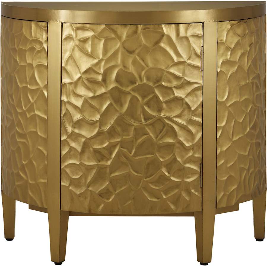 Currey and Company 36" Wide Accent Cabinet Brass