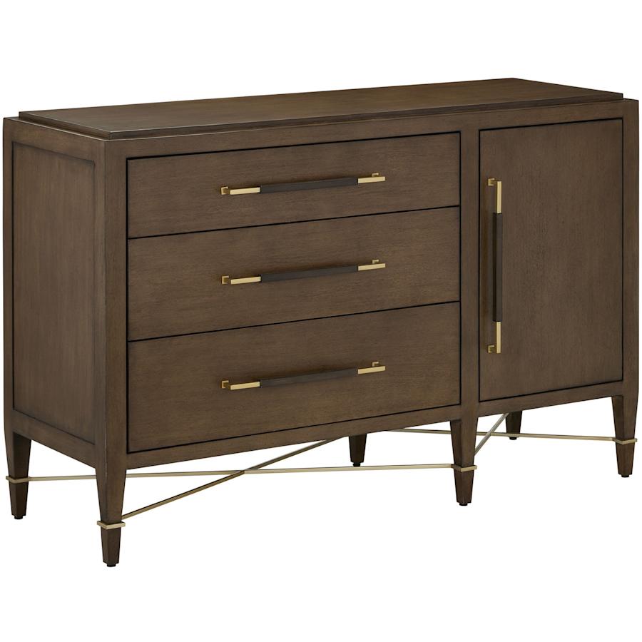 Currey and Company Verona 56" Wide Dresser Chanterelle / Coffee / Champagne