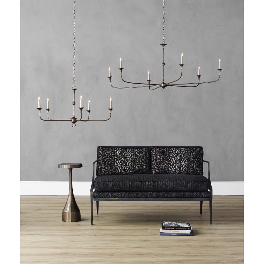 Currey Company Nottaway Chandelier Pyrite Bronze Large